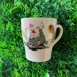 TOM AND JERRY Vintage Mug Small 1970